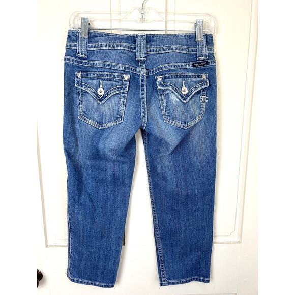 Miss Me Mid Rise Stretch Cropped Capri Jeans-Size 27 - Picture 1 of 6